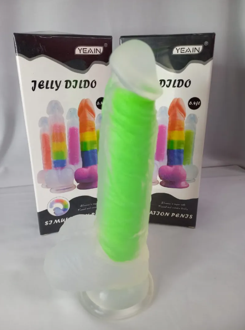 Jelly Dildo Multicolor Verde