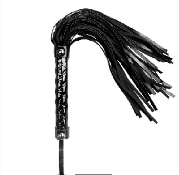 Black Color Embossed Whip