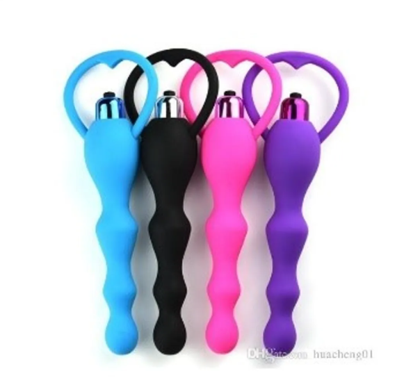 Vibrating Silicone Anal Beads